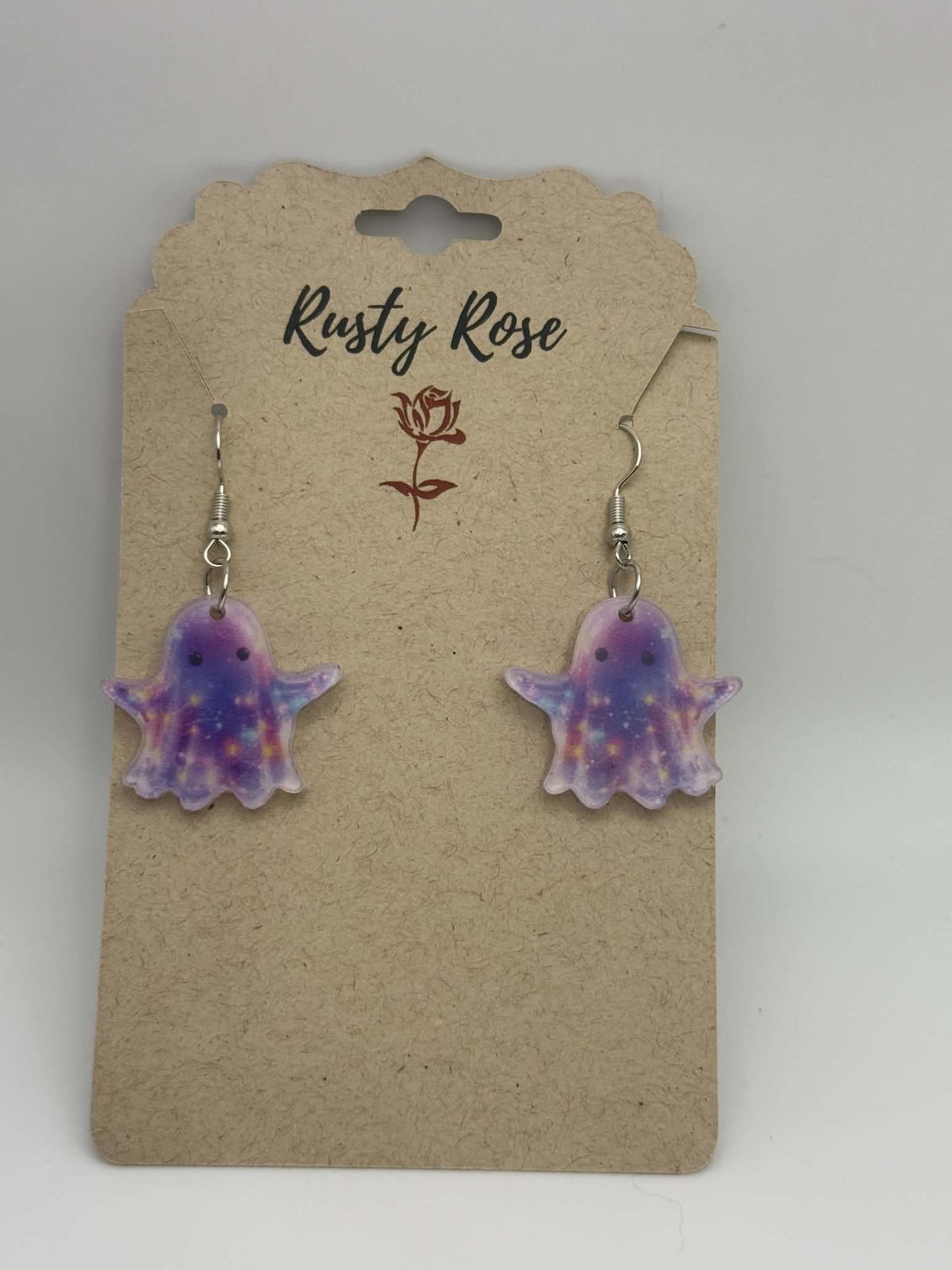 Acrylic Ghost Halloween Earrings