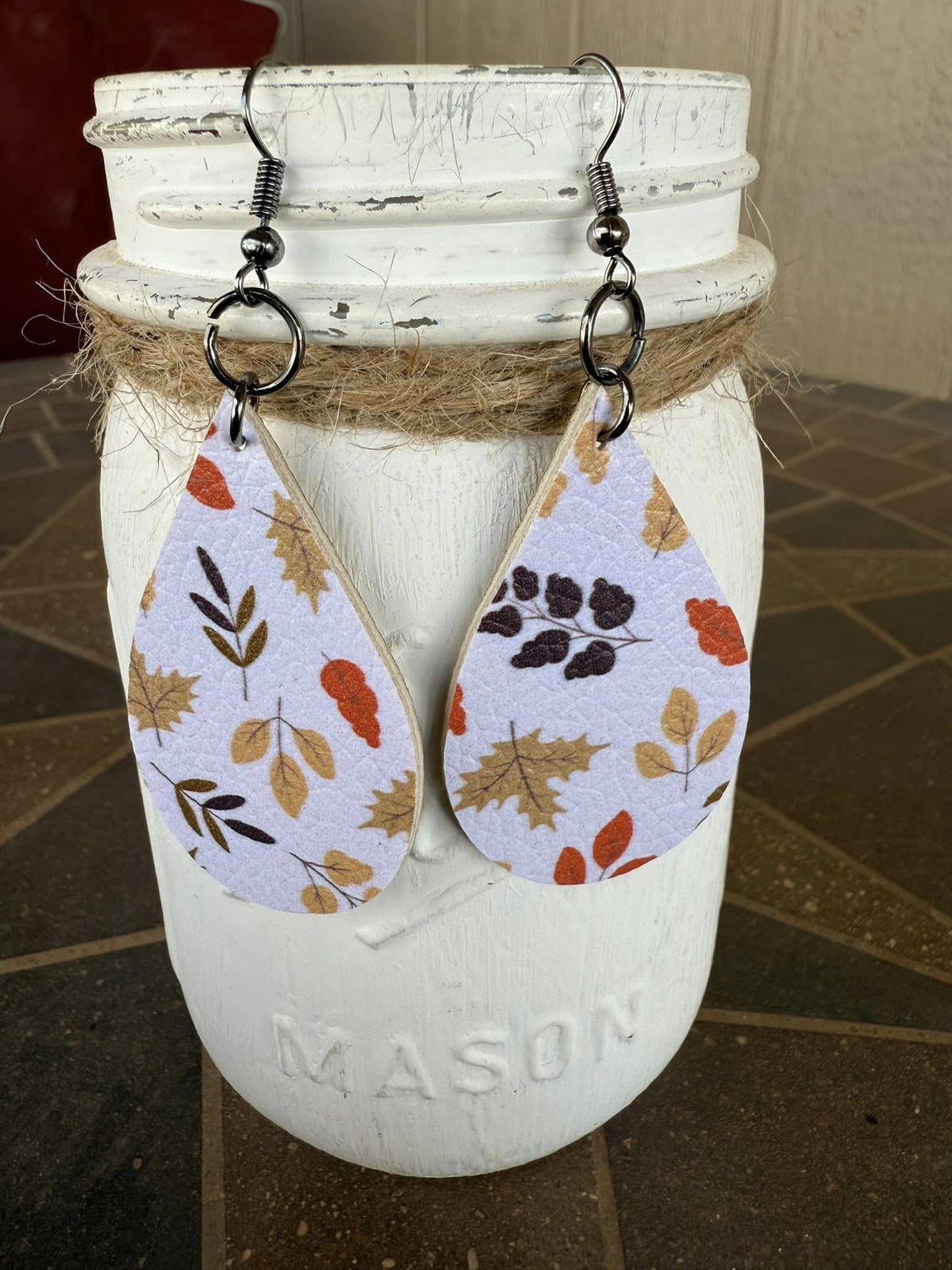 Faux Leather Fall Earrings