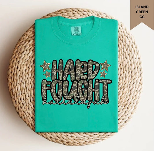 Camo Hard Fought Hallelujah Tee