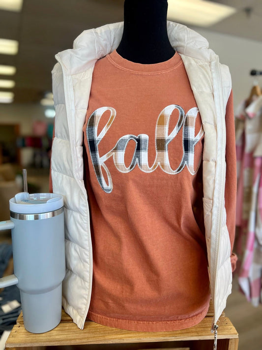 Fall Appliqué Cursive