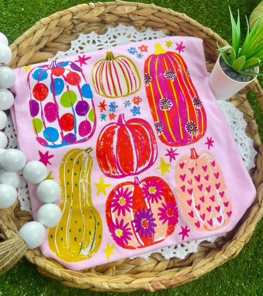Bright Pattern Pumpkins