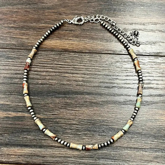 16" 12mm Gemstone Necklace