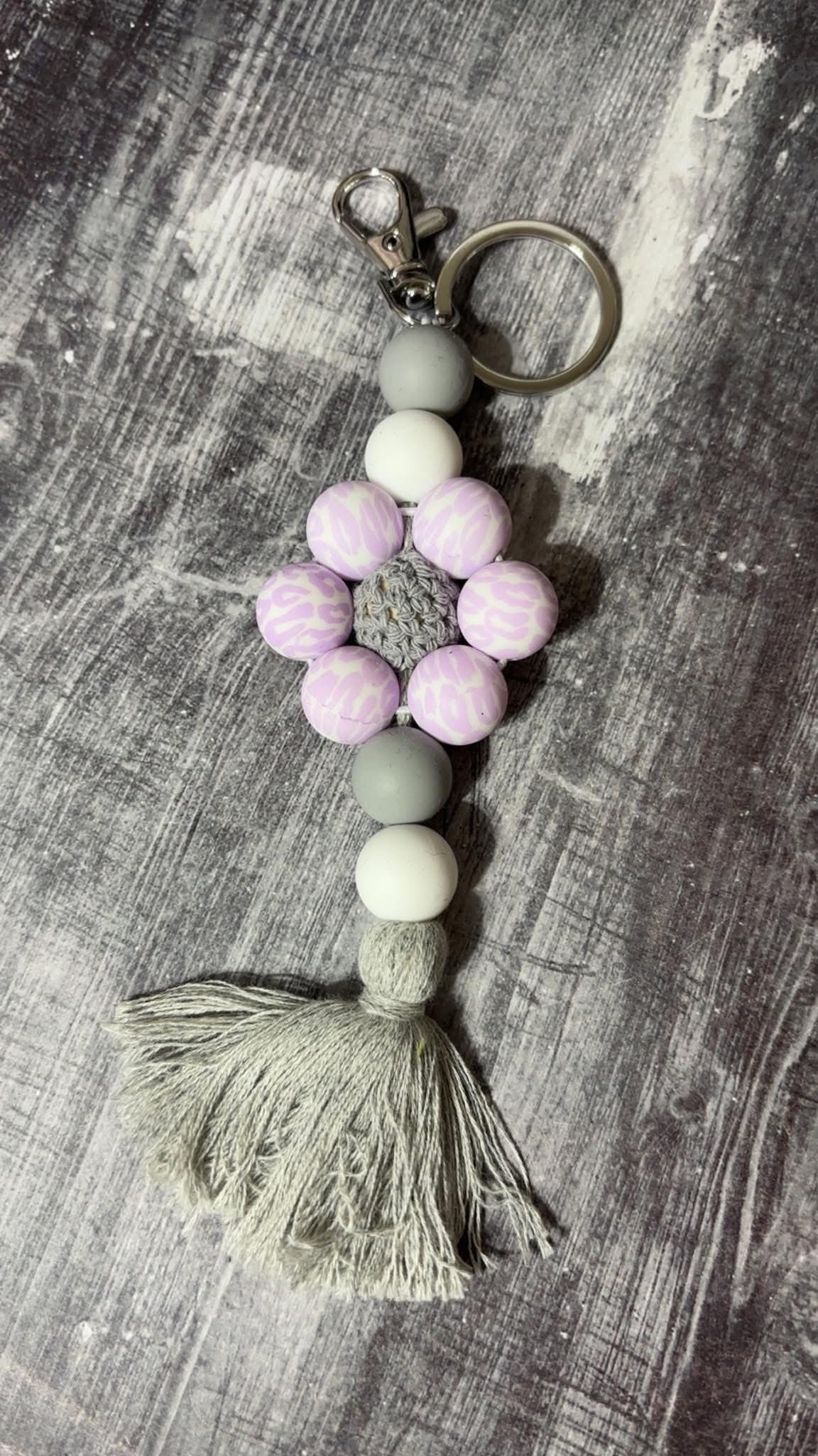 Flower Silicone Keychain
