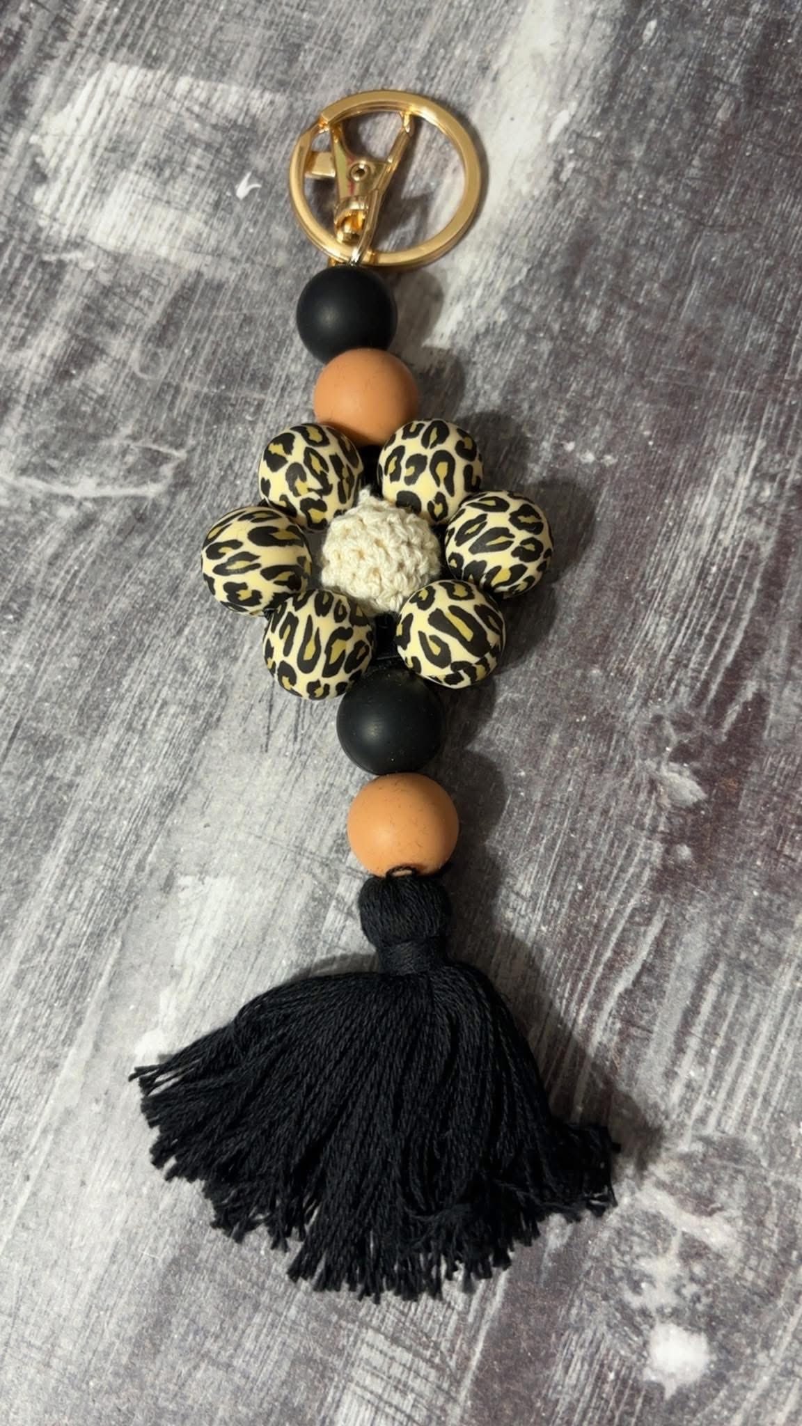 Flower Silicone Keychain