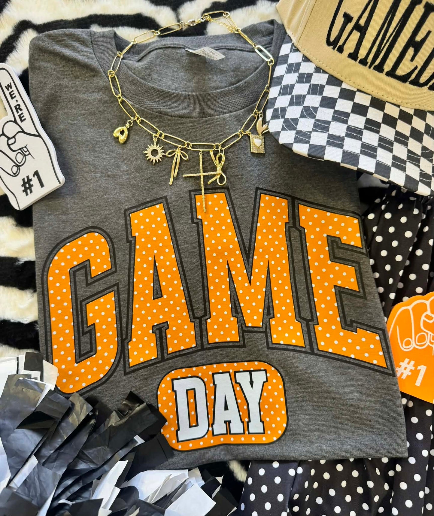 Game Day Polka Dot Tee (multiple colors available)