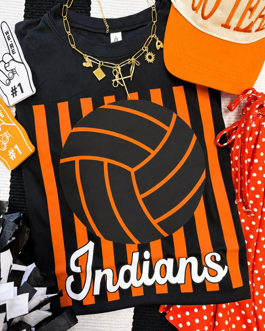 Custom Stripe Volleyball Dry Fit Tee