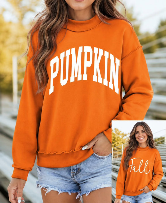 Pumpkin/Fall Reversible Sweatshirt
