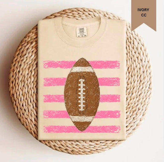 Striped Football Tee