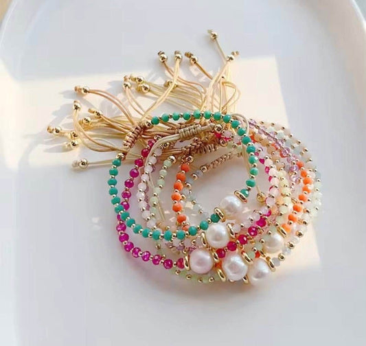 Pearl colorful bracelets
