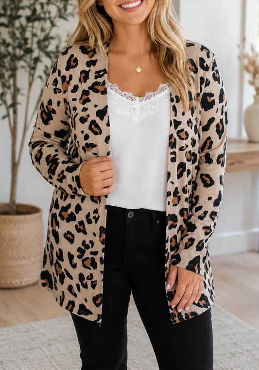 PLUS Leopard Cardigan