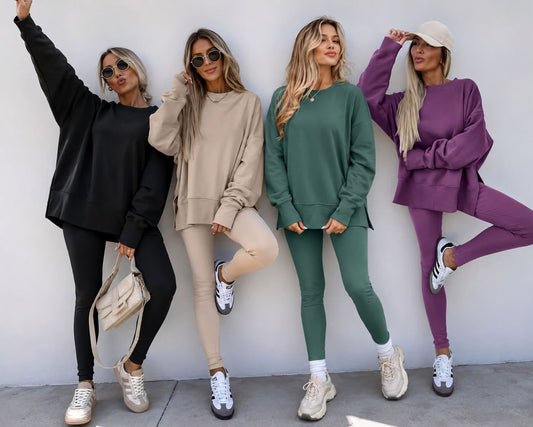 Oversized Ribbed Set (Multiple Colors)