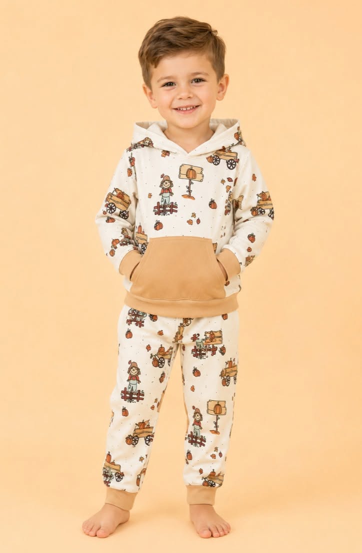 Autumn Scarecrow Hooded Lounge Set