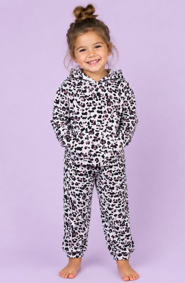 Leopard Hooded Jogger Set
