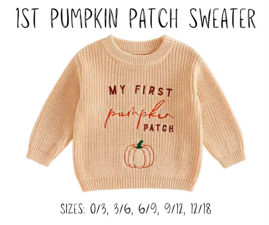 1st Pumpkin Patch Sweater