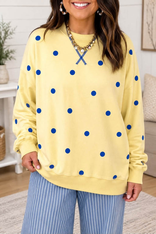 PLUS Yellow Polka Dot Top