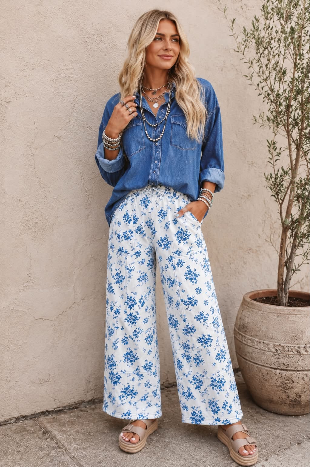 Western Denim Shirt Outfit