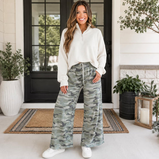 Pullover Drop Shoulder Sweatshirt Outfit