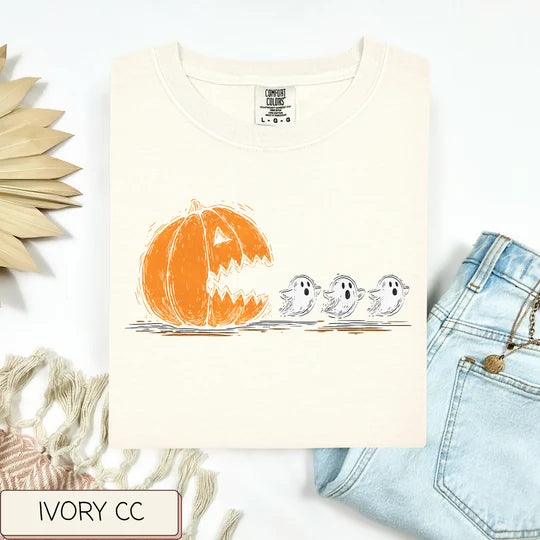 Pumpkin Chasing Ghosts Tee