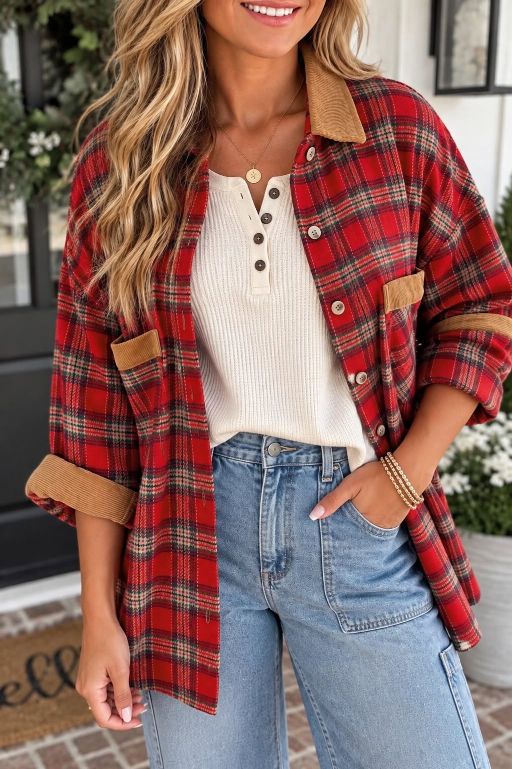 Red Plaid Shacket