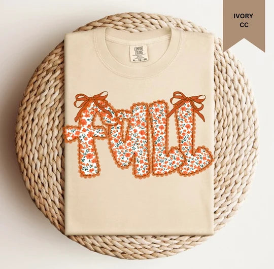 Fall Floral Bows Tee