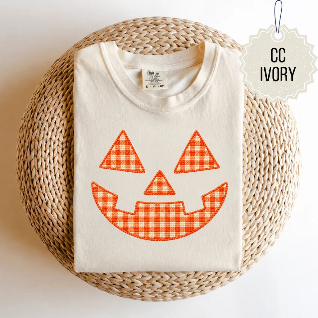 Jack O Lantern Faux Stitch Tee