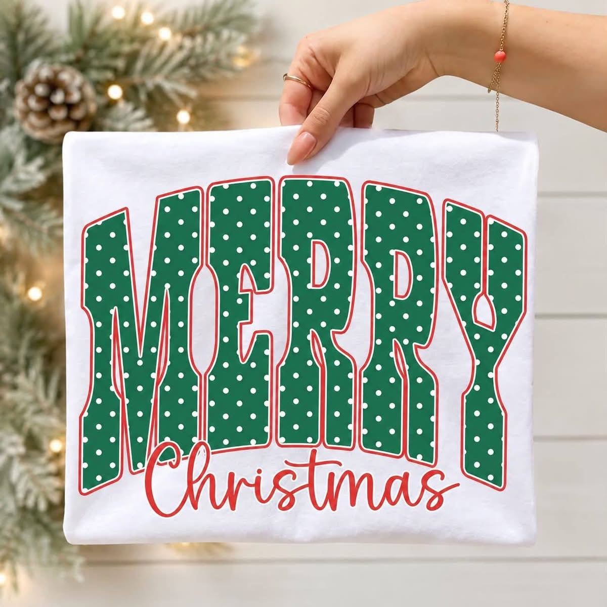 Polka Dot Merry Christmas