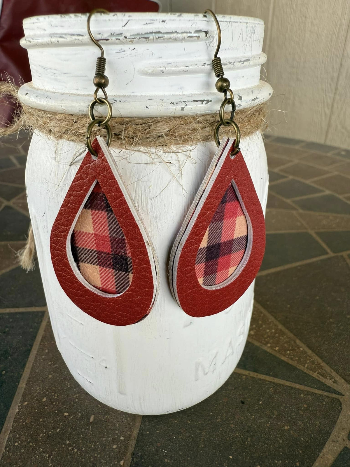 Faux Leather Fall Earrings