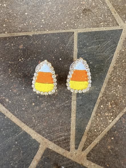 Candy Corn Stud Earrings