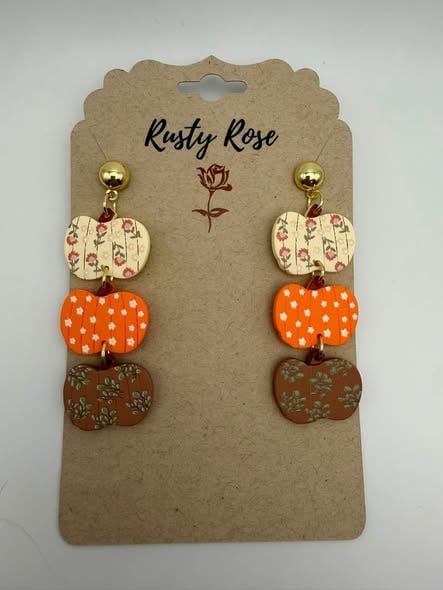 Pumpkin Dangling Earrings